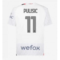 AC Milan Christian Pulisic #11 Vonkajší futbalový dres 2023-24 Krátky Rukáv